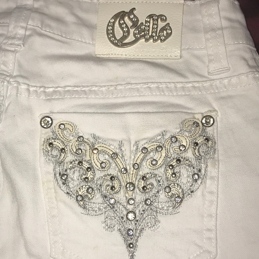 White skinny cello skinny jeans